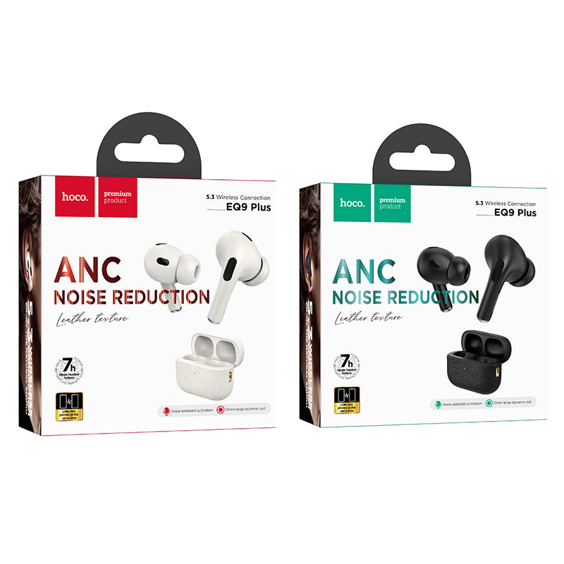 Hoco EQ9 Plus True Wireless ANC Noise Reduction Earpods - Black Hoco EQ9 Plus True Wireless ANC Noise Reduction Earpods - Black