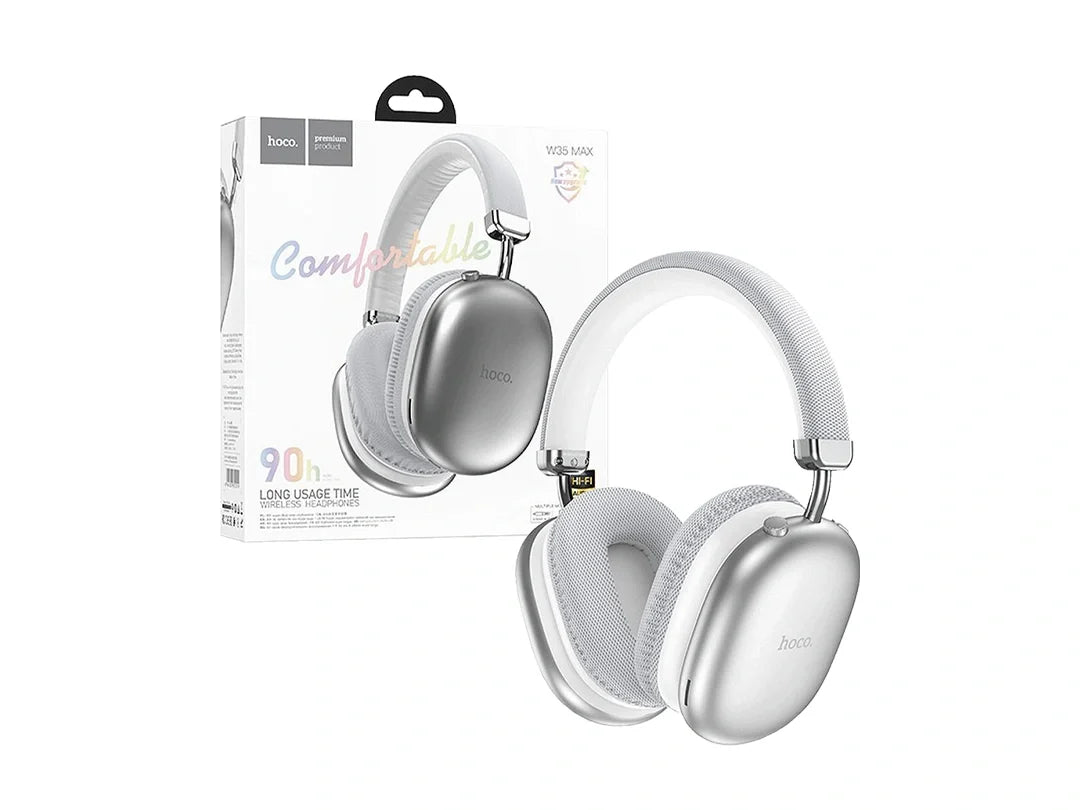 Hoco W35 Max Bluetooth Wireless Headphone Silver