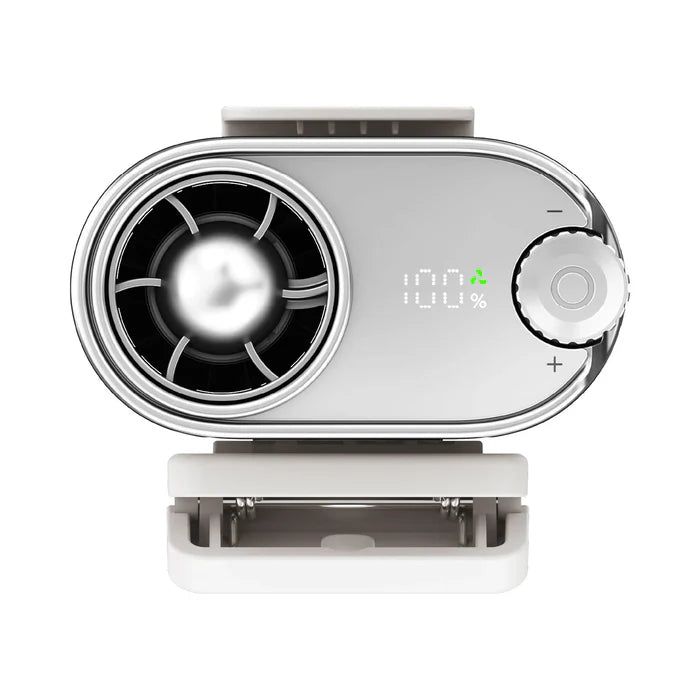 Momax 1°Go Clip High-Speed Waist-Clip Mini Fan - White