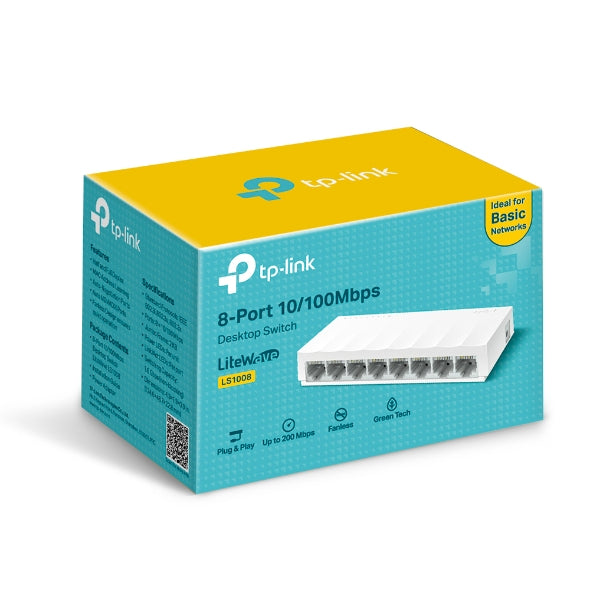 LS1008 8-Port 10/100Mbps Desktop Switch LS1008 8-Port 10/100Mbps Desktop Switch