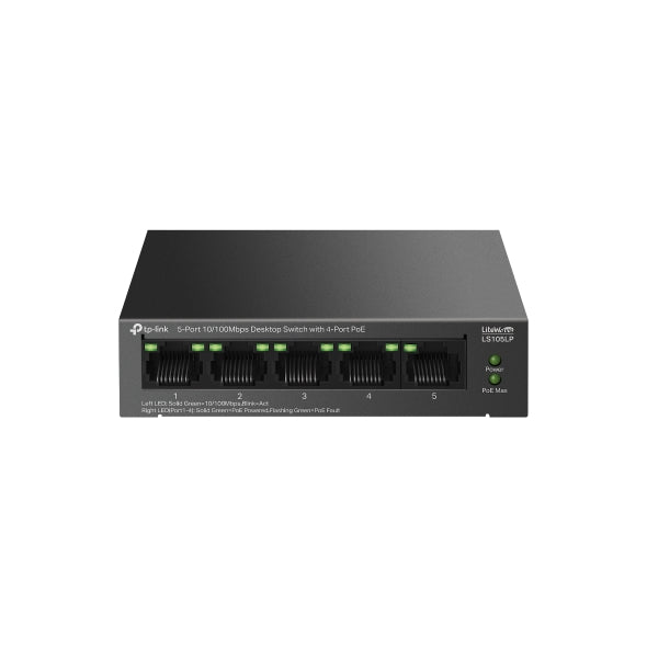 LS105LP New 5-Port 10/100Mbps Desktop Switch with 4-Port PoE LS105LP New 5-Port 10/100Mbps Desktop Switch with 4-Port PoE