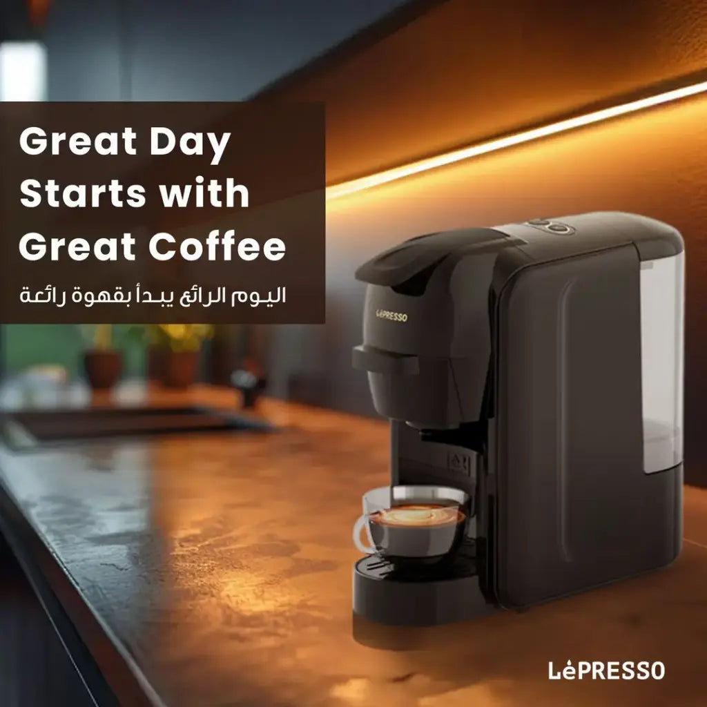 LePresso Lieto 3-in-1 Multi-Capsule Coffee Machine 0.6L 1450W | Black