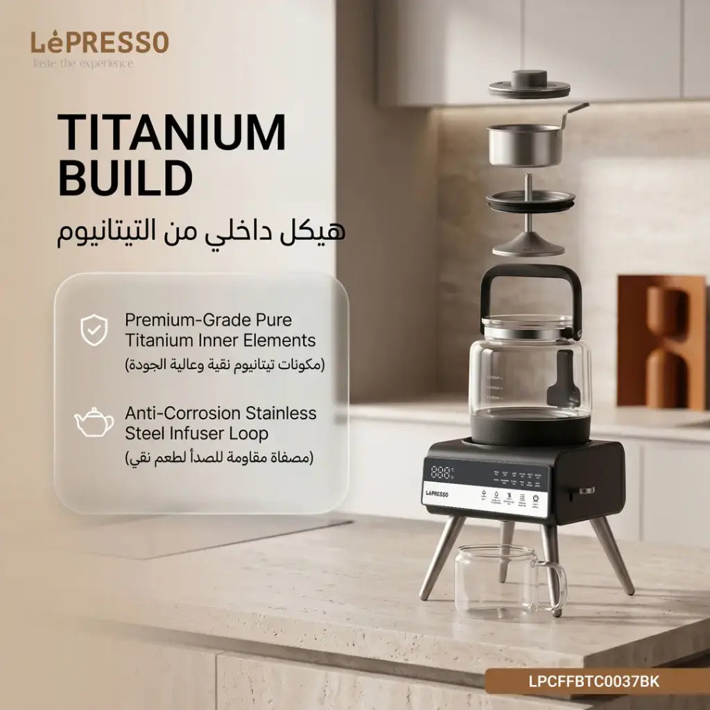 LePresso Brewify Tea & Coffee Brewer with Digital Display | Black
