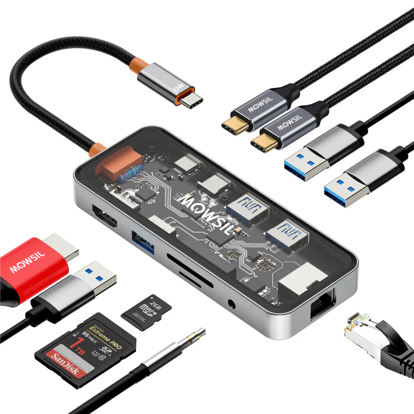 Mowsil 10-in-1 USB-C Hub