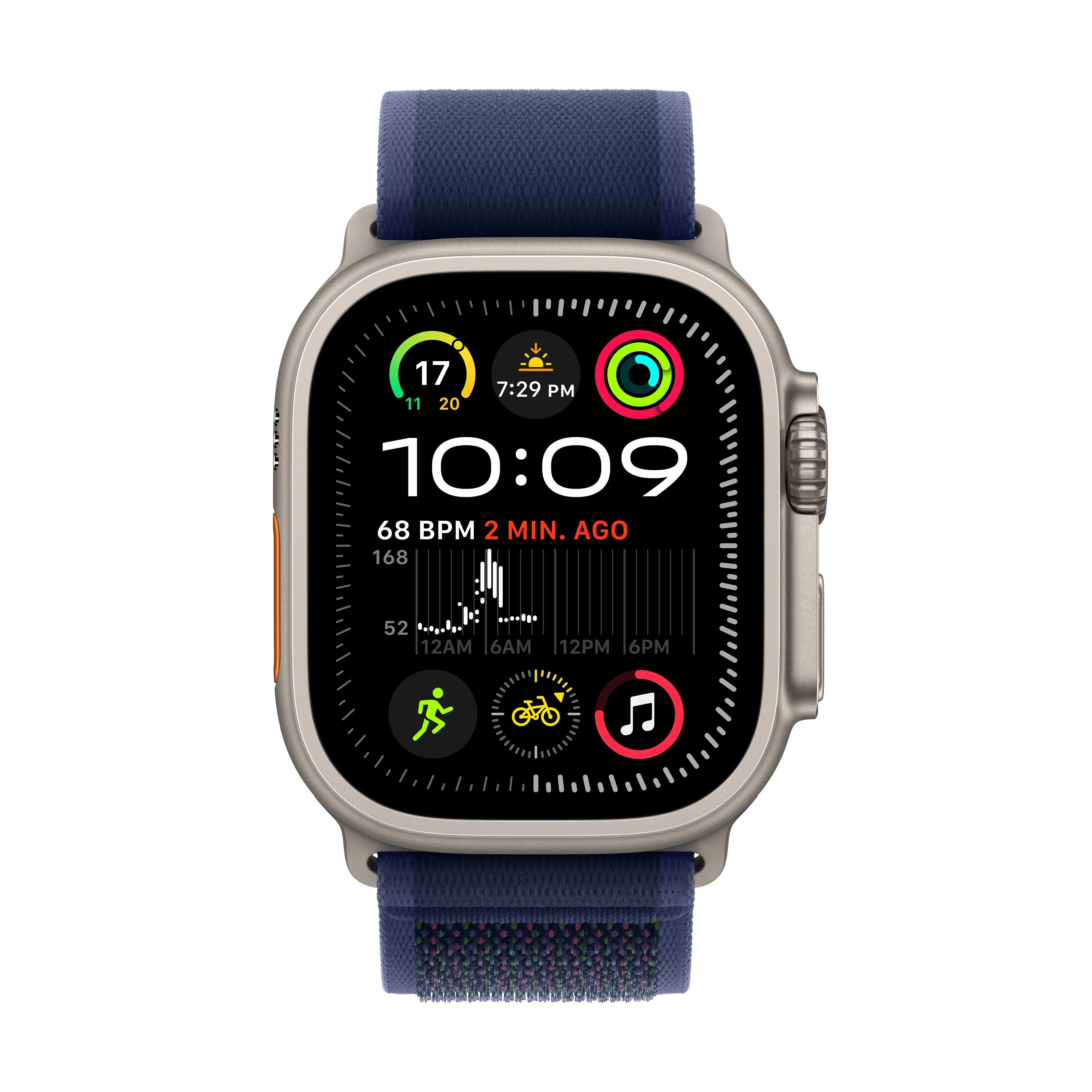 Apple Watch Ultra 2 GPS + Cellular 49mm Natural Titanium with Blue Trail Loop – Buy in Qatar