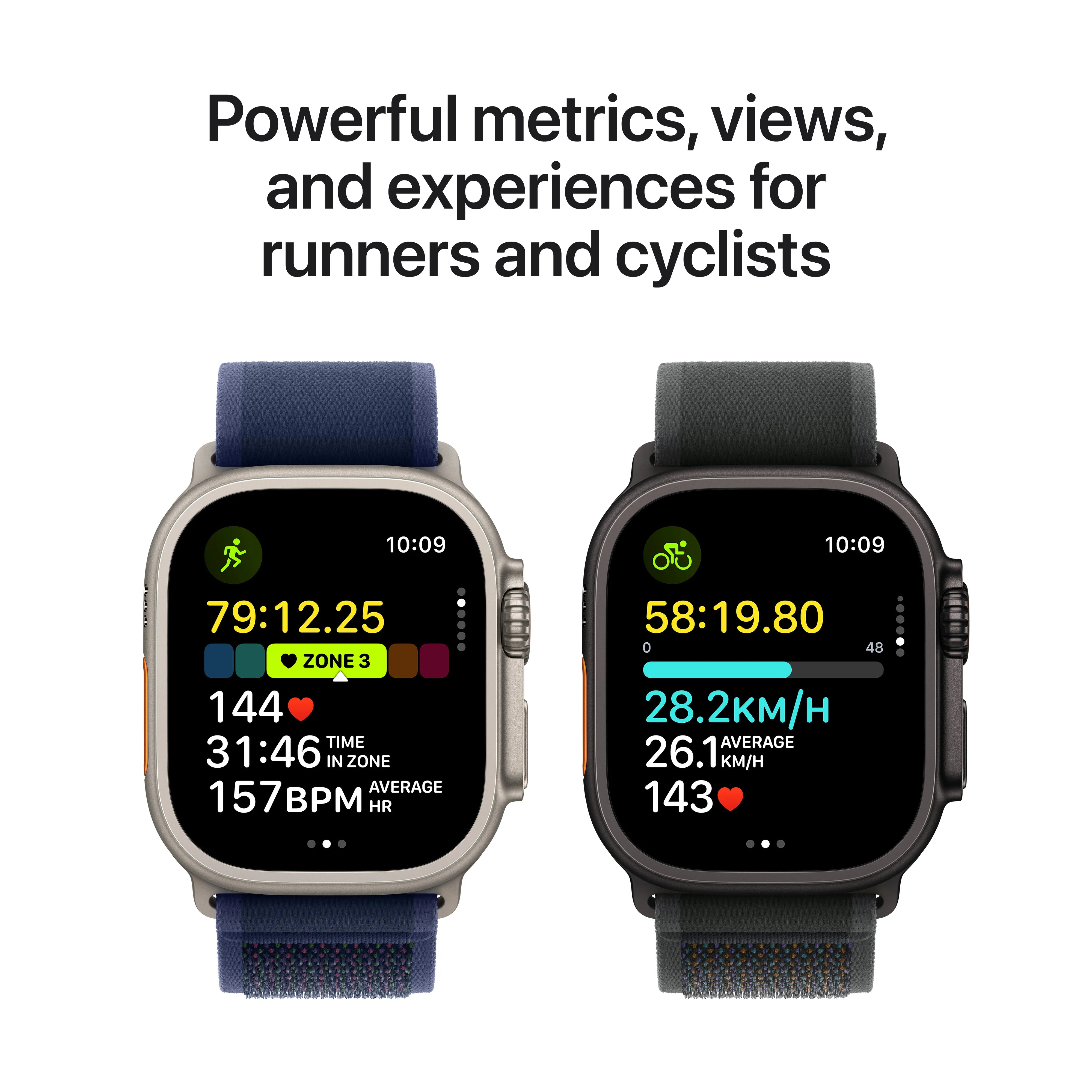 Apple Watch Ultra 2 GPS + Cellular 49mm Natural Titanium Case With Blue Trail Loop S/M