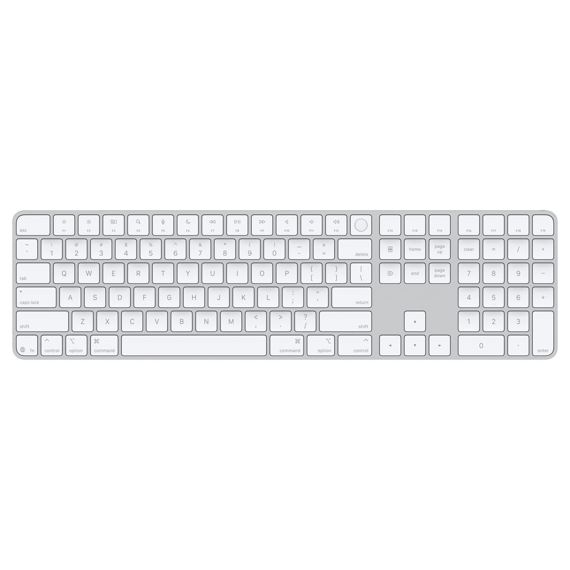 Magic Keyboard with Touch ID and Numeric Keypad USB-C White Keys for Mac Apple silicon – Doha Qatar delivery