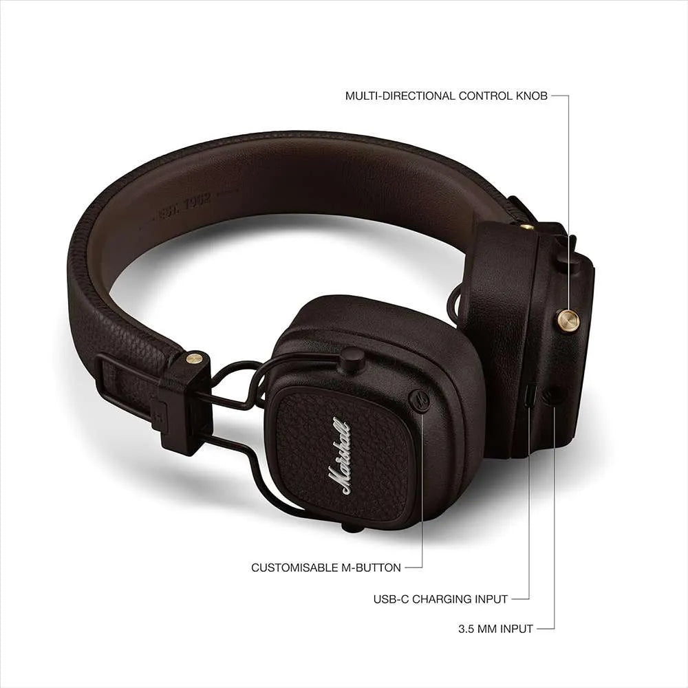 Marshall MAJOR V Wireless Head Phone - Brown