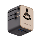 Momax 1-World² 45W 5-port dual AC travel adapter black – Qatar

