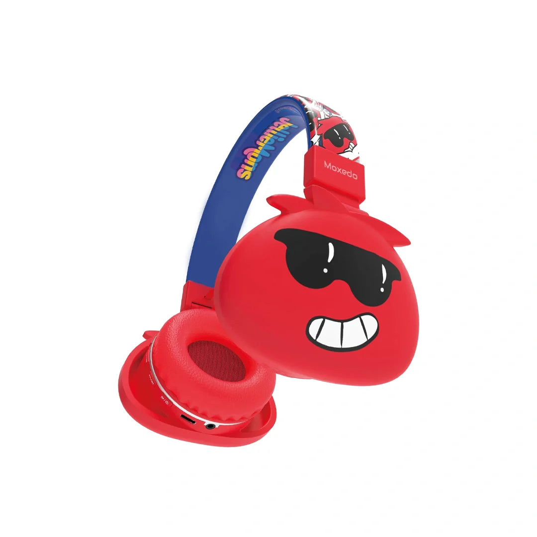 Moxedo Junior Bax Wireless On-Ear Headphones - Red Moxedo Junior Bax Wireless On-Ear Headphones - Red
