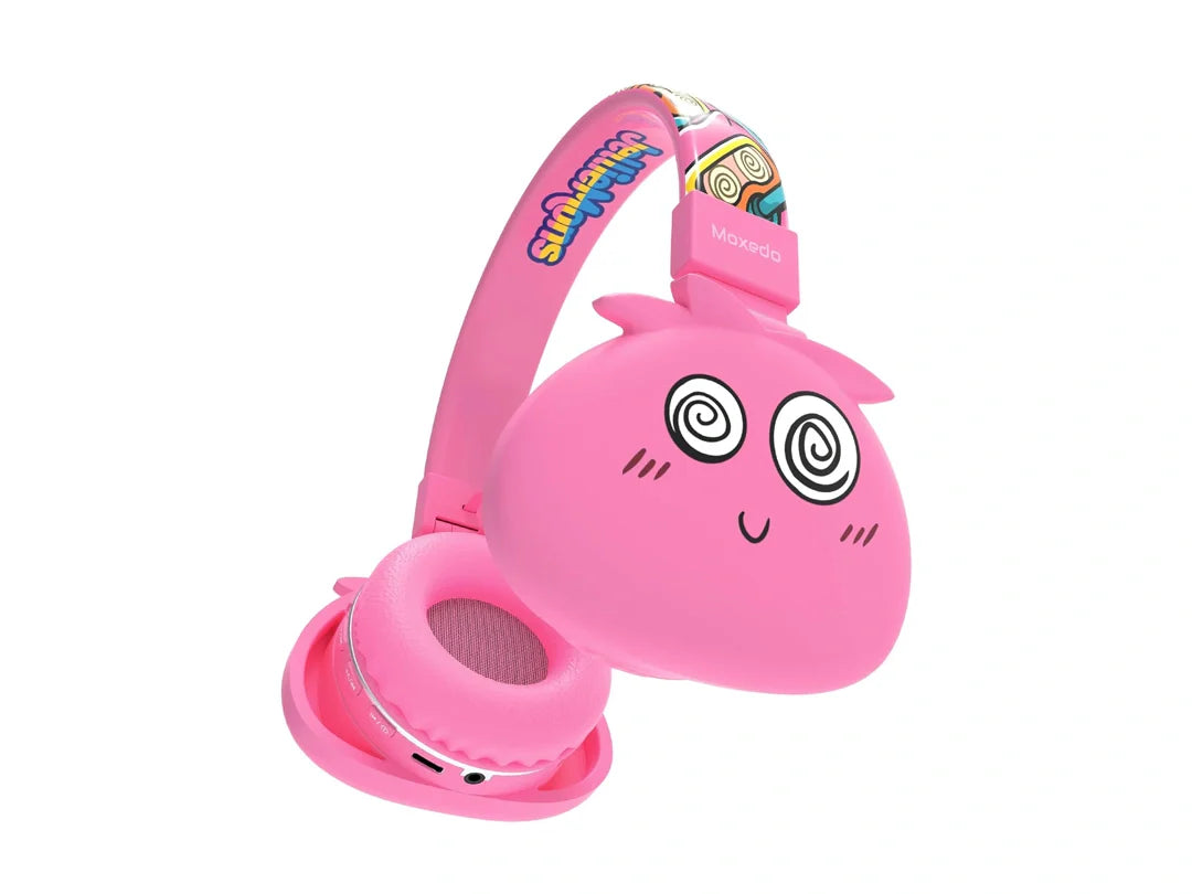 Moxedo Junior Poe Wireless On-Ear Headphones for Kids - Pink