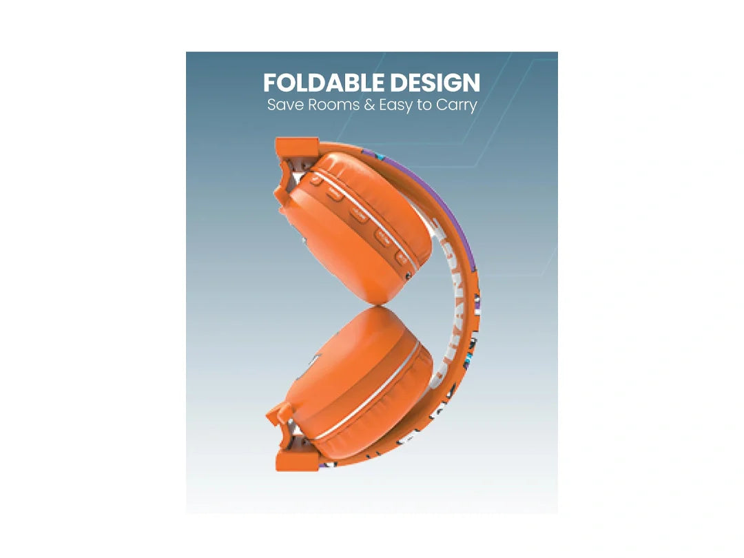 Moxedo Junior Dilla Wireless On-Ear Headphones for Kids - Orange