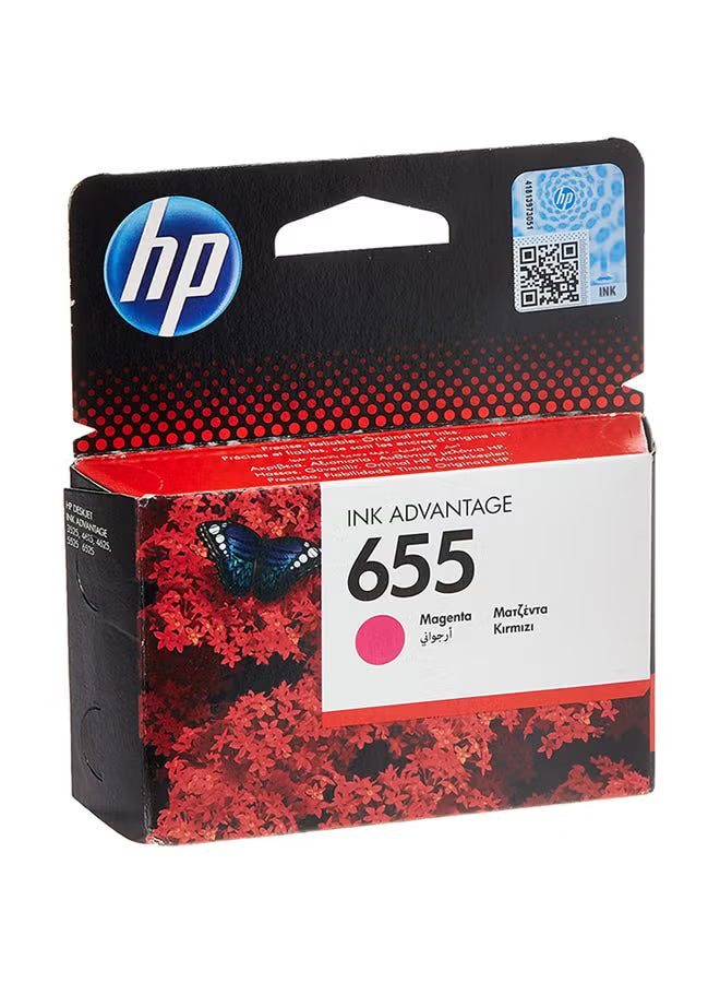 HP 655 Magenta Original Ink Advantage Cartridge