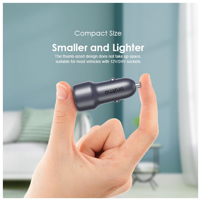 Oraimo Bullet 38 38W Fast Charging Compact Safe Car Charger Oraimo Bullet 38 38W Fast Charging Compact Safe Car Charger