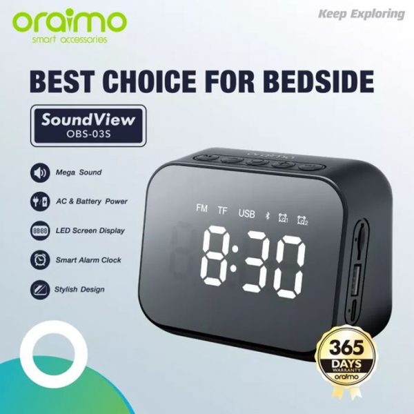 Oraimo Wireless Speaker & Alarm OBS-03S Oraimo Wireless Speaker & Alarm OBS-03S