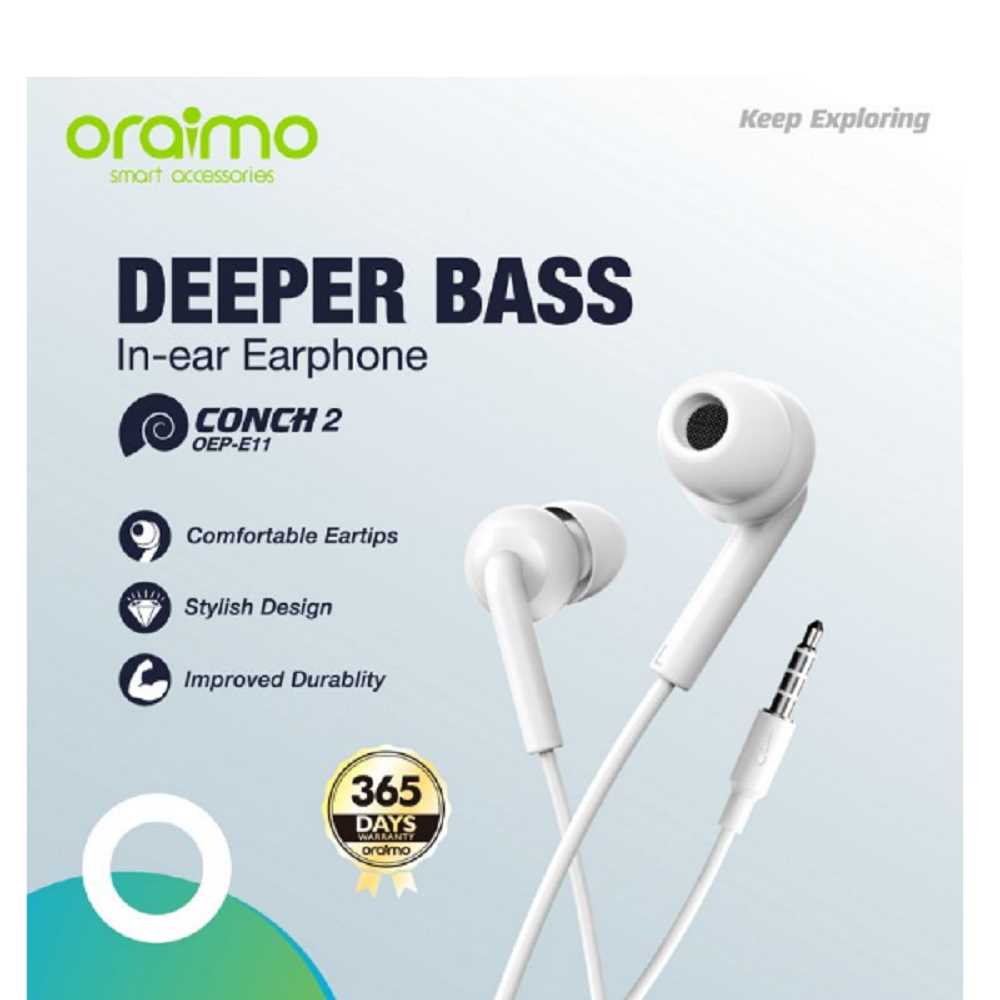 Oraimo Deeper Bass In-ear Earphone Oraimo Deeper Bass In-ear Earphone