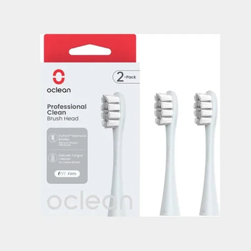 Oclean Professional Clean Brush Head (2-pk) Silver Color