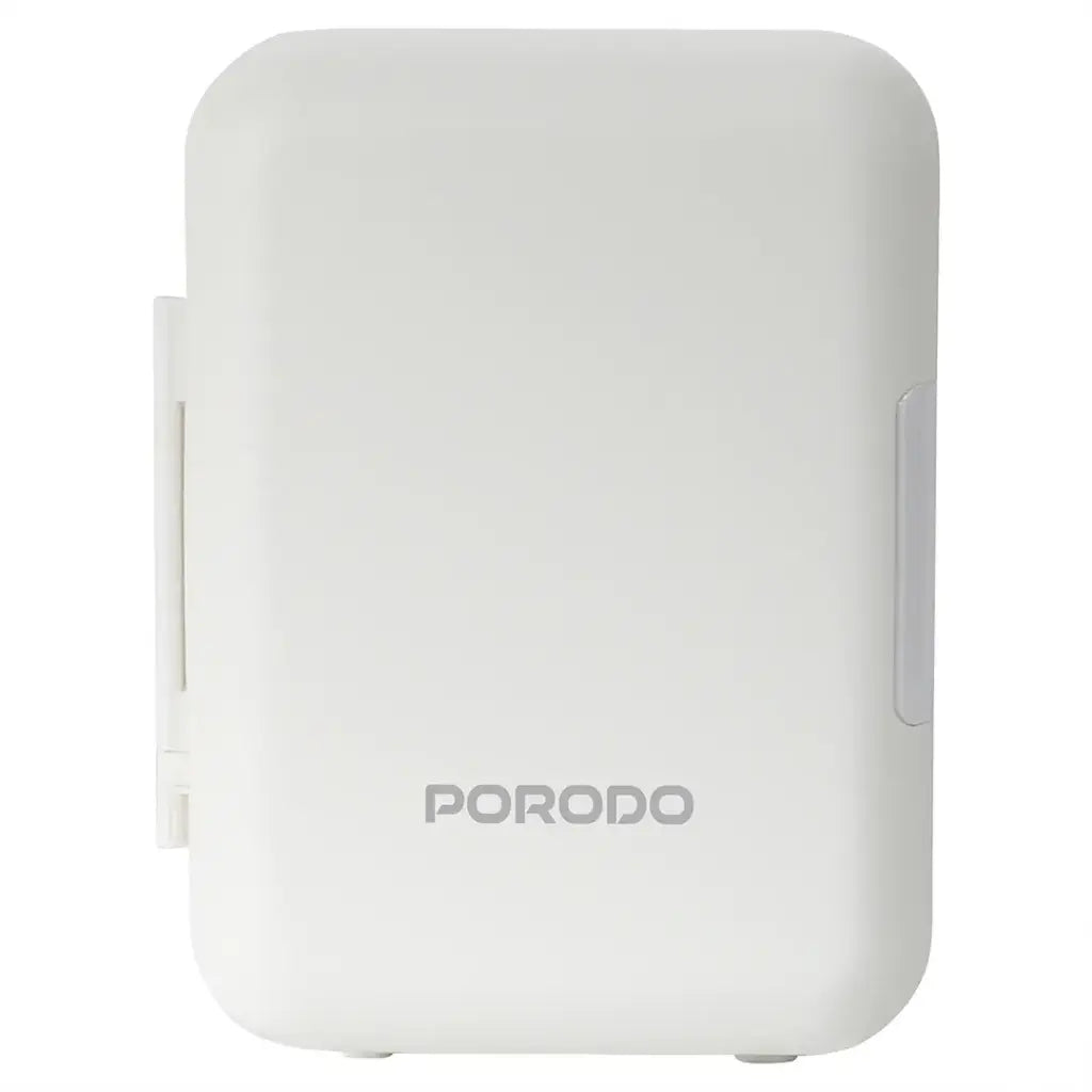 Porodo Lifestyle Echochill 4L Mini Cooling Fridge for Home, Office & Travel - White