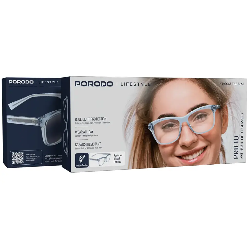 Porodo Lifestyle Prieto Anti-Blue Light Glasses - Blue