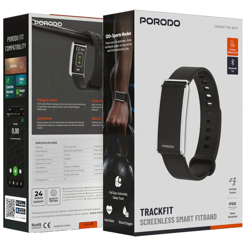 Porodo Trackfit Smart Fitness Band – buy in Qatar

