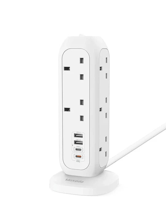 Moxedo Smart-Hub Electric Power Extension 15-in-1 – White (2024)