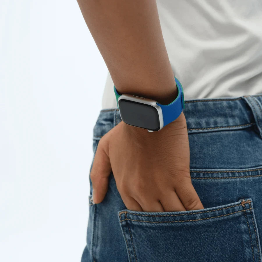 Moft Snap Duo Apple Watch Band 44/45/46/49mm - Sapphire Blue / Oz Green