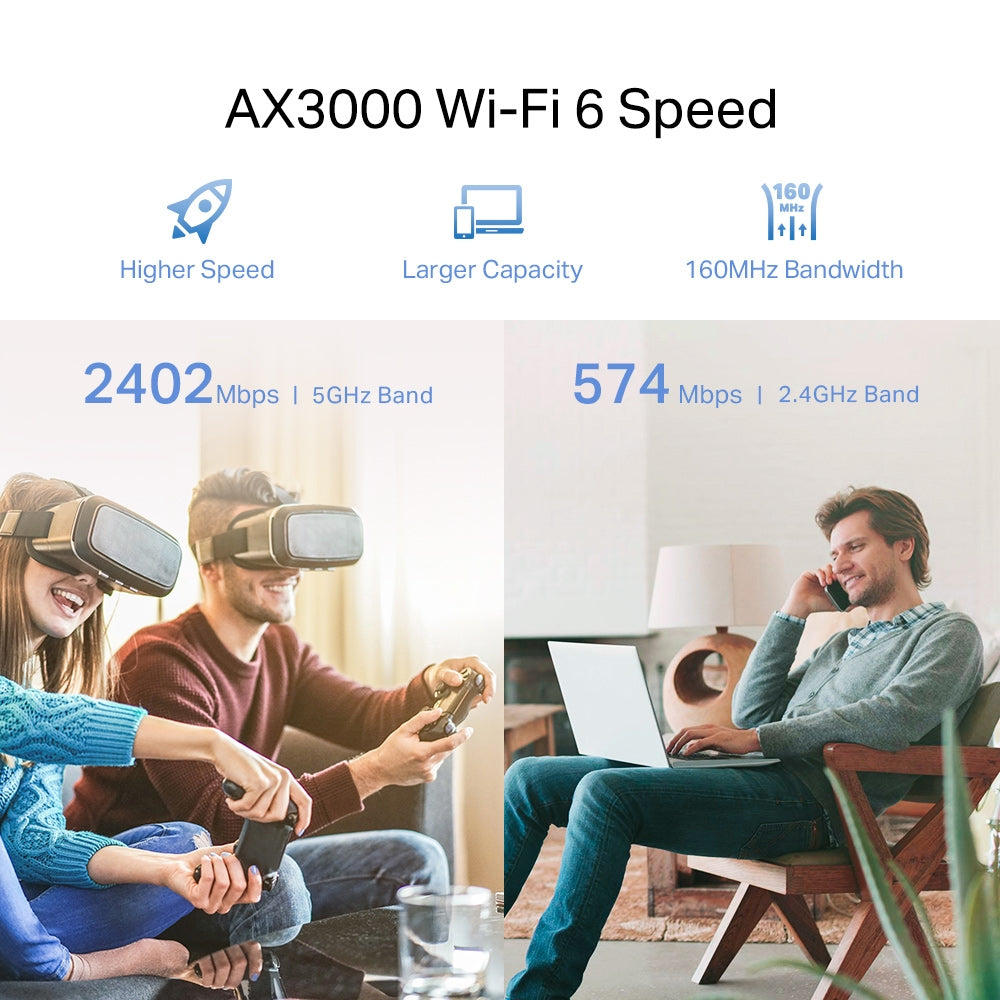 TP-Link RE705X AX3000 Mesh Wi-Fi 6 Extender