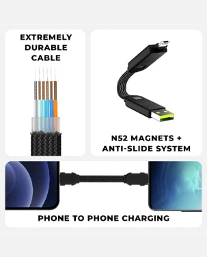 Rolling Square inCharge X 6-in-1 Multi Charging Cable – Lava Black Rolling Square inCharge X 6-in-1 Multi Charging Cable – Lava Black