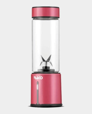 Rako Tornado Plus 6-Blade Portable Blender Red – compact travel-friendly blender available for online purchase in Doha, Qatar.
