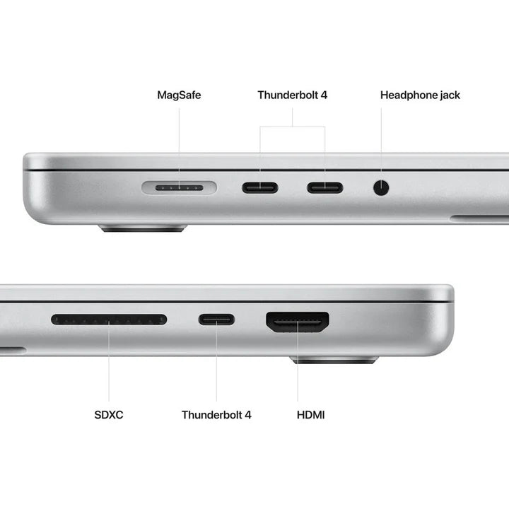 Macbook Pro 16 inch M2 Pro (Arabic & English Keyboard) 12 core CPU 19 core GPU,16GB 512 GB - SilverMNWC3AB/A