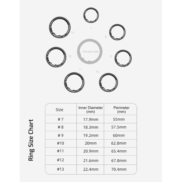 Ravoz Halo Ring Nura Black Size12