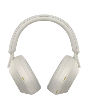 Sony WH-1000XM5 wireless noise-canceling stereo headphones in silver – available for delivery in Doha, Qatar.

