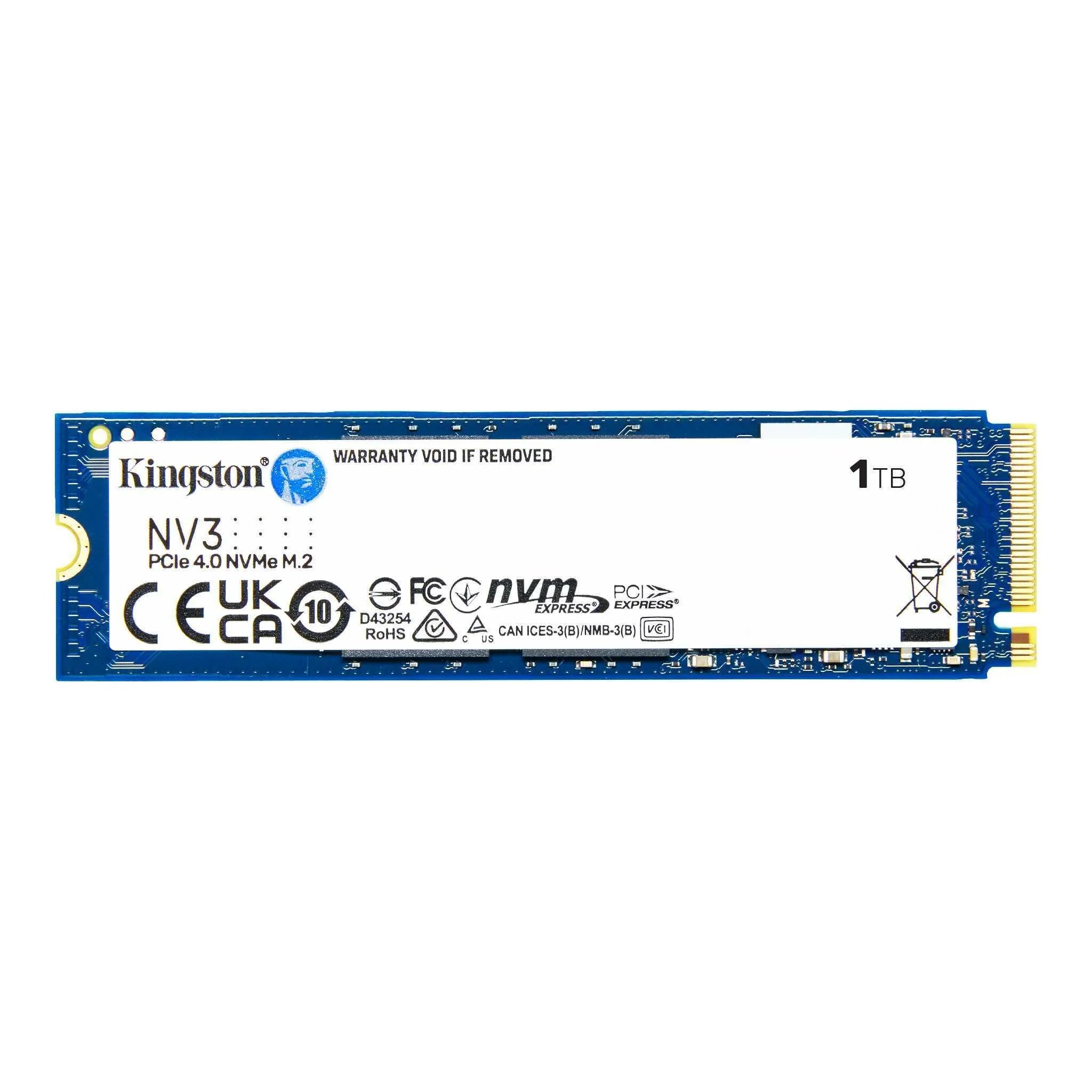 Kingston NV3 1TB M.2 NVMe SSD with PCIe 4.0, fast storage available in Doha, Qatar.