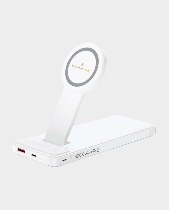 Smartix Premium 5-in-1 Magnetic 10000mAh Power Bank Dock SM51MWDC – White