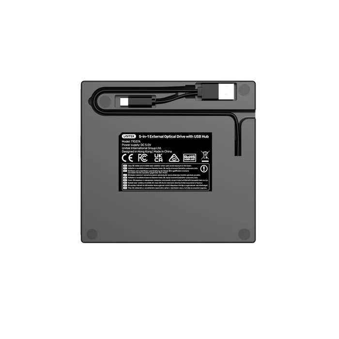 Unitek 5-in-1 External Optical CD Drive with USB Hub (CD/DVD Writer) Unitek 5-in-1 External Optical CD Drive with USB Hub (CD/DVD Writer)