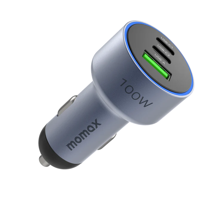 MOMAX MoVe 3-Port Car Charger 100W