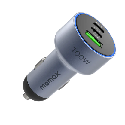 MOMAX MoVe 3-Port Car Charger 100W