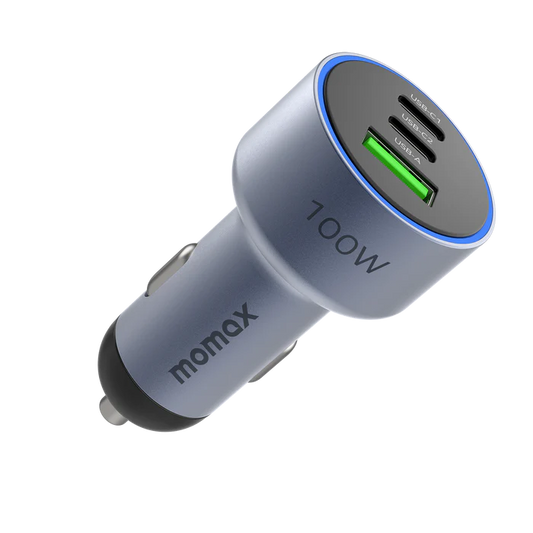 MOMAX MoVe 3-Port Car Charger 100W