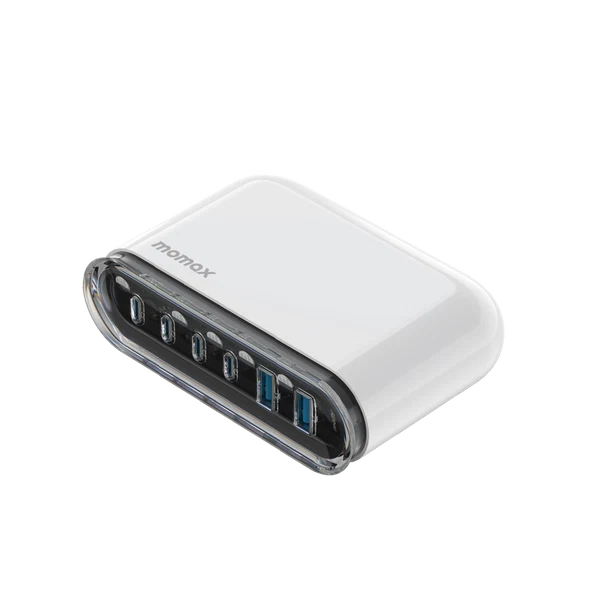 Momax 1-Charger Flow Plus PD 120W 6 Ports GaN Desktop Charger