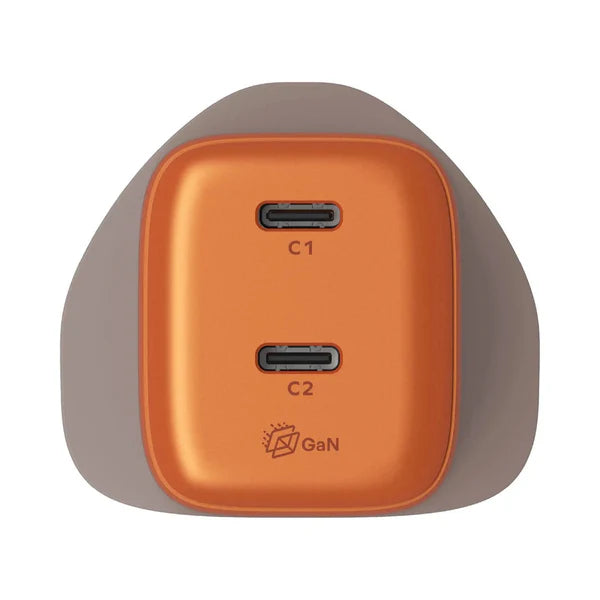 Momax 1-Charge 45W 2-Port GaN Charger - Orange Momax 1-Charge 45W 2-Port GaN Charger - Orange
