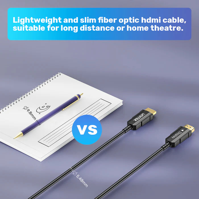 Unitek 4K 60Hz HDMI Fiber Optic Cable 25Mtr