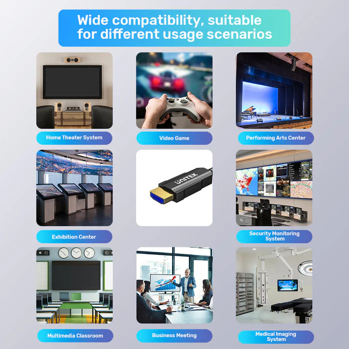 Unitek 4K 60Hz HDMI Fiber Optic Cable – 30 Meter