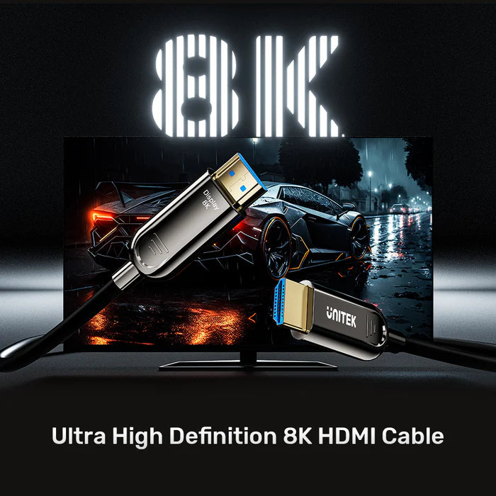 Unitek Fiber Optic 8K HDMI Cable 20Mtr