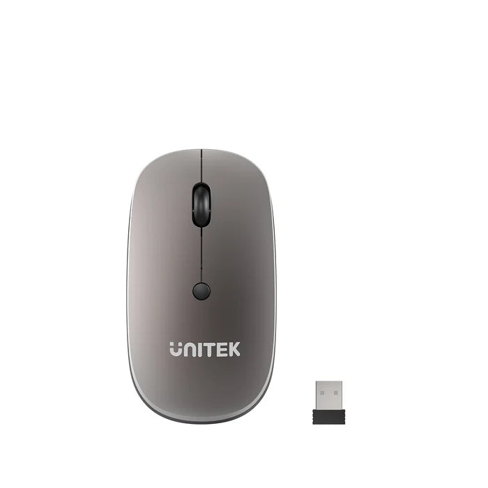 Unitek SlimTrack Wireless Mouse - Silver