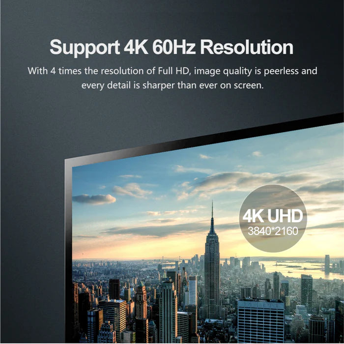 Unitek Y-C610BK 4K 60Hz DisplayPort 1.2 Cable (1440p@165Hz, 1080p@240Hz) 5M