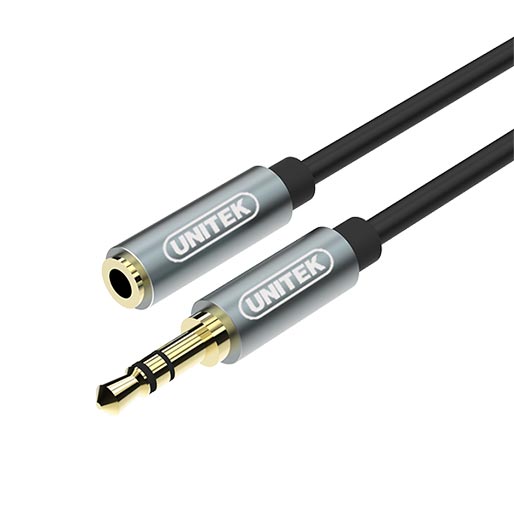 Unitek 3.5MM AUX Audio Cable-Male to Female-1m