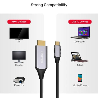 Unitek USB C to HDMI 4K 60Hz Cable