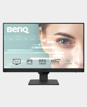 BenQ GW2490 24-inch Full HD monitor with slim bezel, eye-care features, and 100Hz refresh rate – available in Qatar.