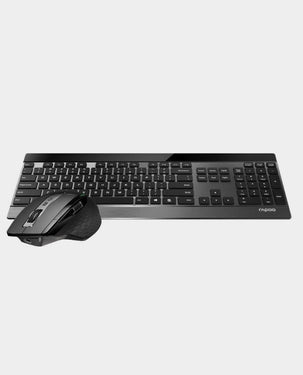 Rapoo 9900 M Multi-Mode Wireless Ultra-Slim English Keyboard & Mouse - Black