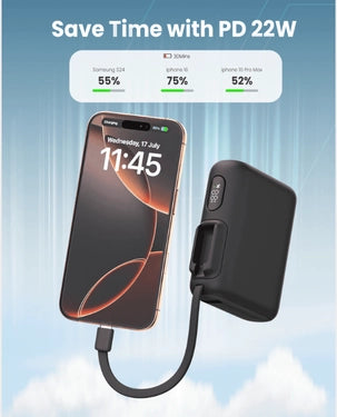 Moxedo Combo 5x10000mAh Powerbank with Charging Dock – Black